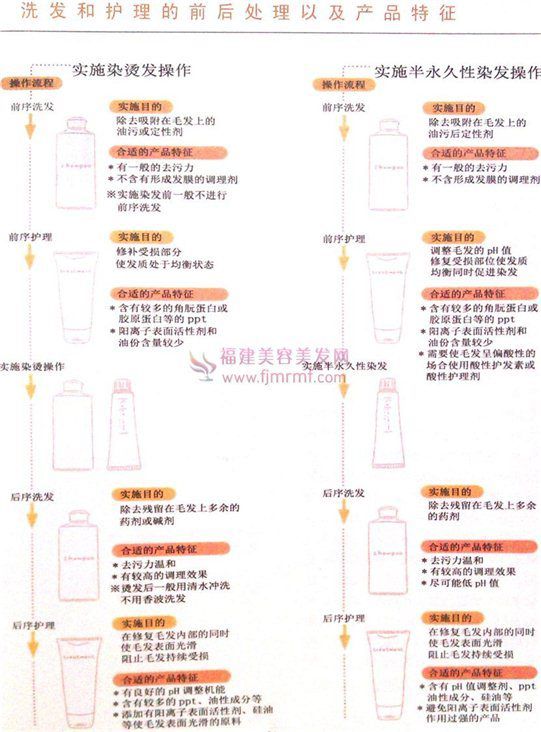 洗发和护理的前后处理及(jí)产品特(tè)征 洗发(fā)和(hé)护理的前后处(chù)理及产品特(tè)征